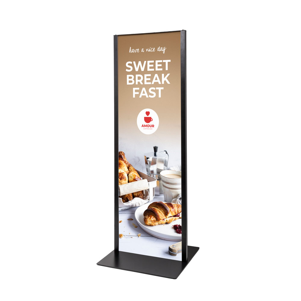 Totem Panel Plus 420x1200x3mm RAL9005 Black